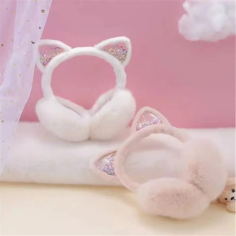 Cute Cat Ears Earmuffs for Women Girls Winter
