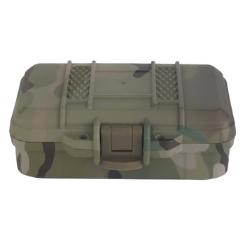 9.8*5.8cm Outdoor Portable Box Dustproof Sealed Safety Equipment Container Storage Box Shockproof Survivor Dry Case for Camping