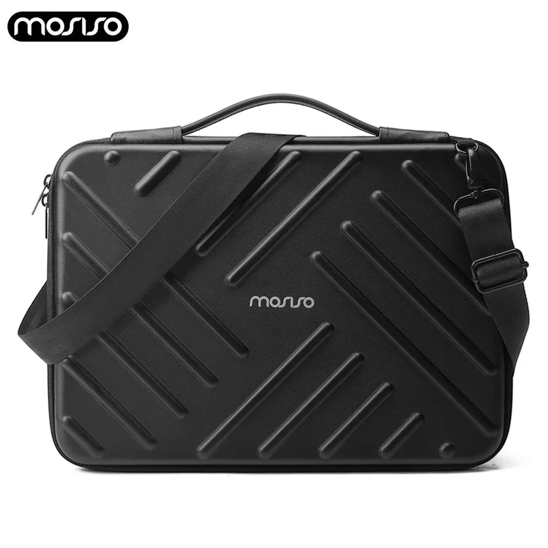 Borsa Per Laptop 13-14-15 Pollici, Impermeabile, A Tracolla, Con Cinghia Per Trolley, Multifunzionale, Design Cerchio - 4