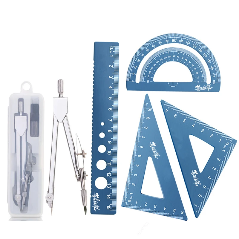 Precision Drafting Metal Compass Set with Refill - Ideal