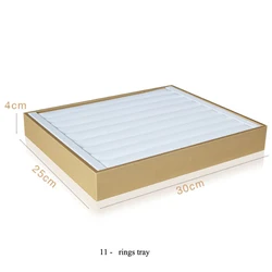 Luxurious Gold & White PU Leather Jewelry Organizer Tray (11)