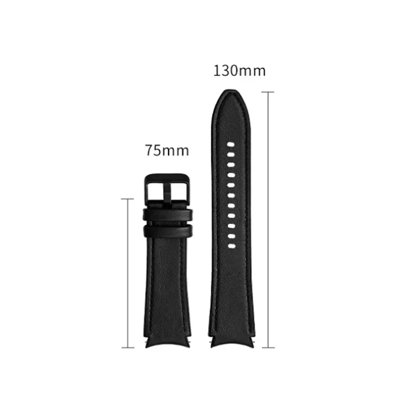 Dual-Material Silicone & Leather Watch Strap - Premium Replacement Band