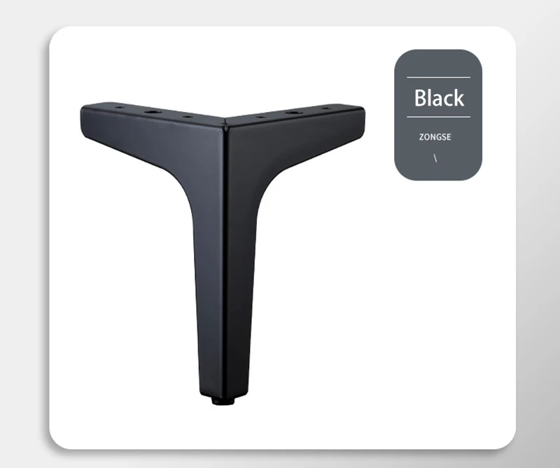 Description Picture 4 of item4Pcs Metal Furniture Legs ,for Sofa/ TV cabinet/Coffee Table/Bathroom Cabinet Furniture Replace Support Feet Accessories