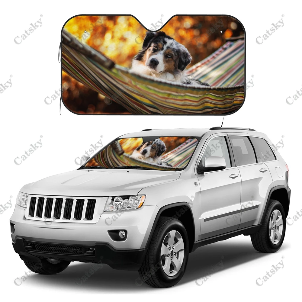 

Австралийский овчинный аксессуар для салона автомобиля, лобовое стекло, солнцезащитный козырек, складной автомобильный солнцезащитный козырек, защита от УФ-лучей для внедорожника