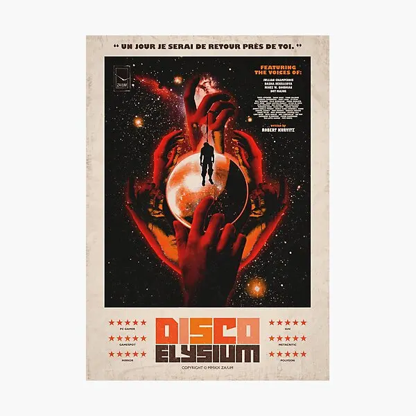 Discoteca Elysium One Sheet Poster Sitcker Per Sfondo Bottiglie D'Acqua Adesivi Room Print Cute Wall Anime Bumper Funny