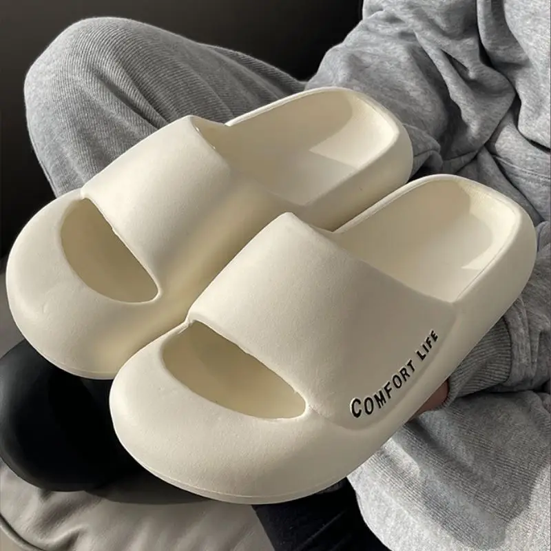 VENTACT New Bath Slippers Unisex Outdoor Shoes Waterproof Women And Men Indoor Heel Wrap Cozy Home Thick Bottom Shoes