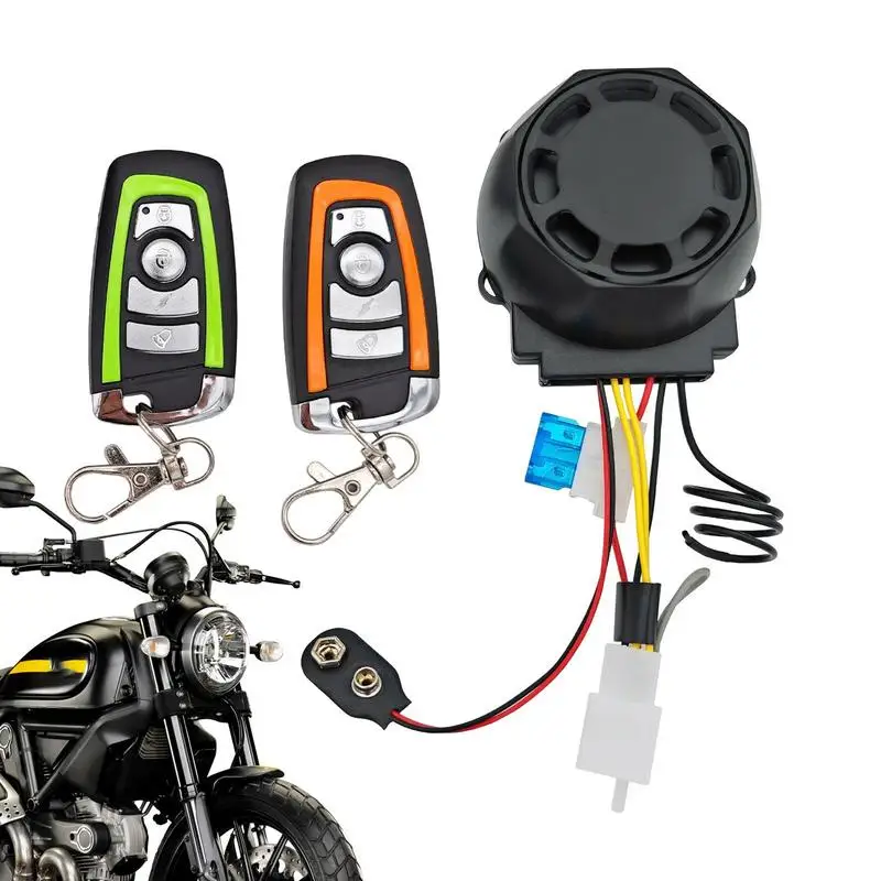 Bike Anti Theft Alarm Waterproof Security System Sensor With Remote Control For Motorcycles Electric Scooters Electric Bikes