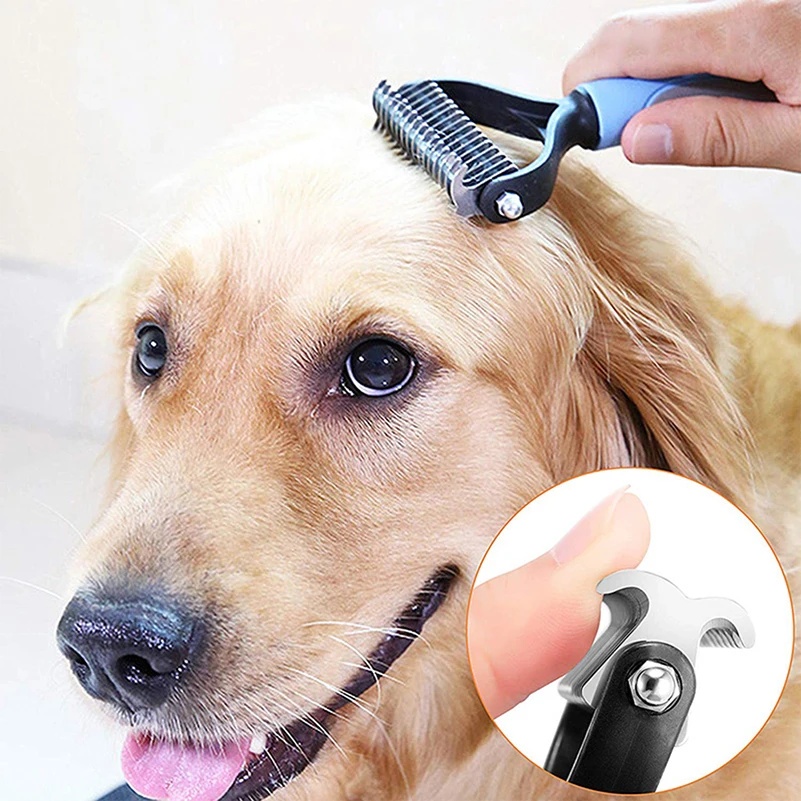 Professional Pet Deshedding Brush Dog Hair Remover Pet Fur Knot Cutter