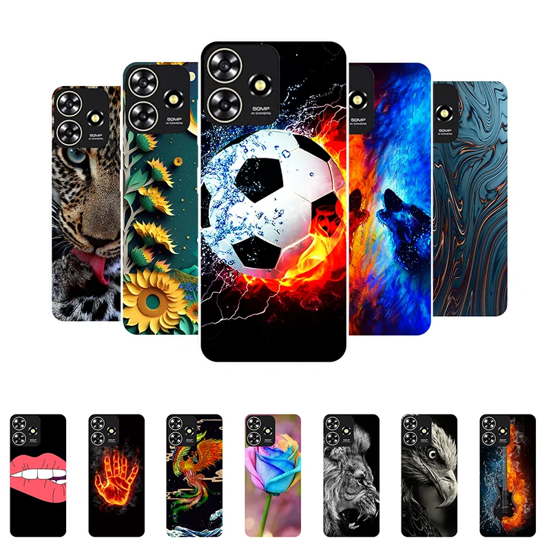 Per Zte Blade V50 Smart Case Football Custodie Posteriori In Silicone Morbido Per Zte V50 Smart Phone Cover V50Smart Etui Fundas