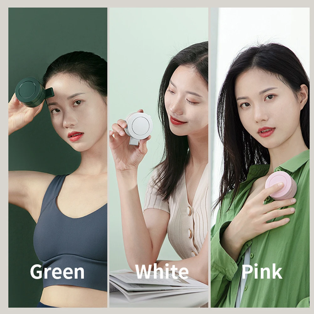 Leafless-미니 클립 선풍기 목 허리 선풍기 Usb 3 단계 속도 조절 휴대용 에어 쿨러 충전식 아웃도어 개인 선풍기, 포터블 손풍기