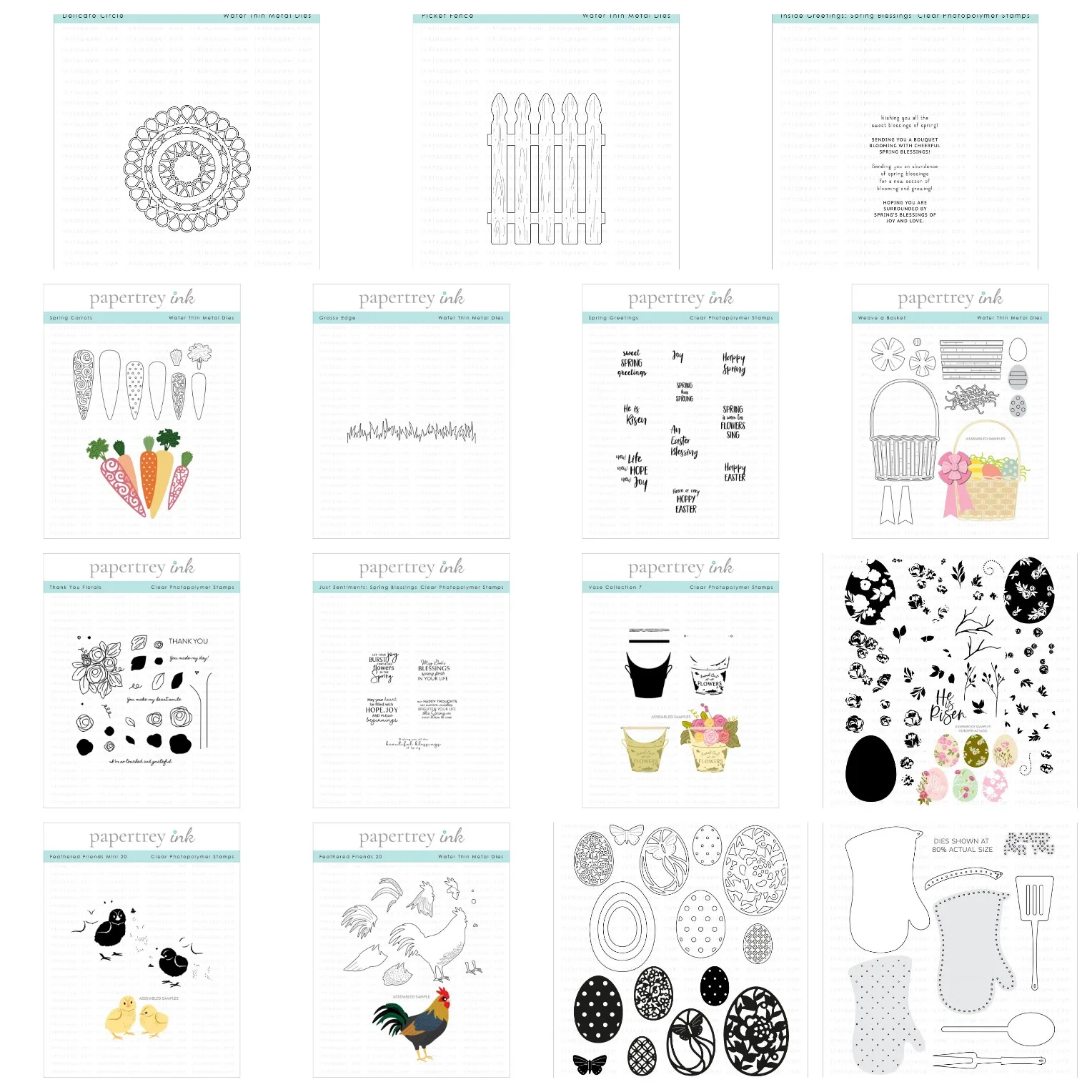 

Easter Egg-travagante and Feathered Friends Mini Metal Cutting Dies and Stamps For 2023 Scrapbook Diary Decoration Embossing DIY