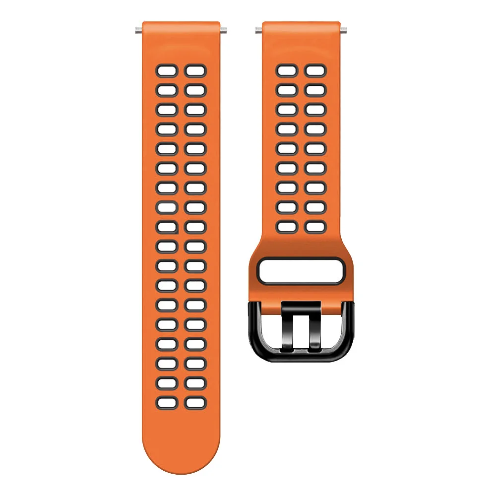 Versatile 22mm Silicone Watch Strap in Bold Colors