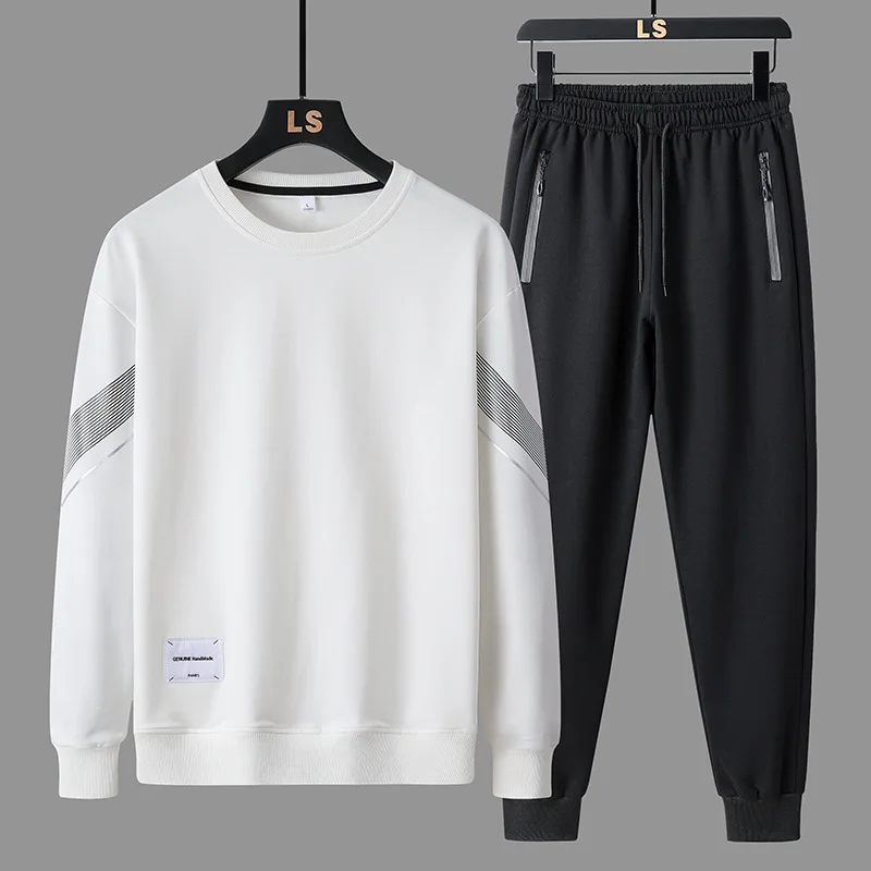 

2024 New Men Tracksuit Spring Autumn Men Cotton Hoodies Sets Sweatshirt Sweatpants Male