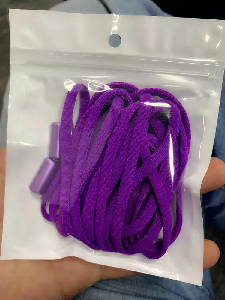 1 Pair Elastic No-Tie Shoelaces for All Ages - Quick and Easy Fit for Any Shoe - Free Shipping