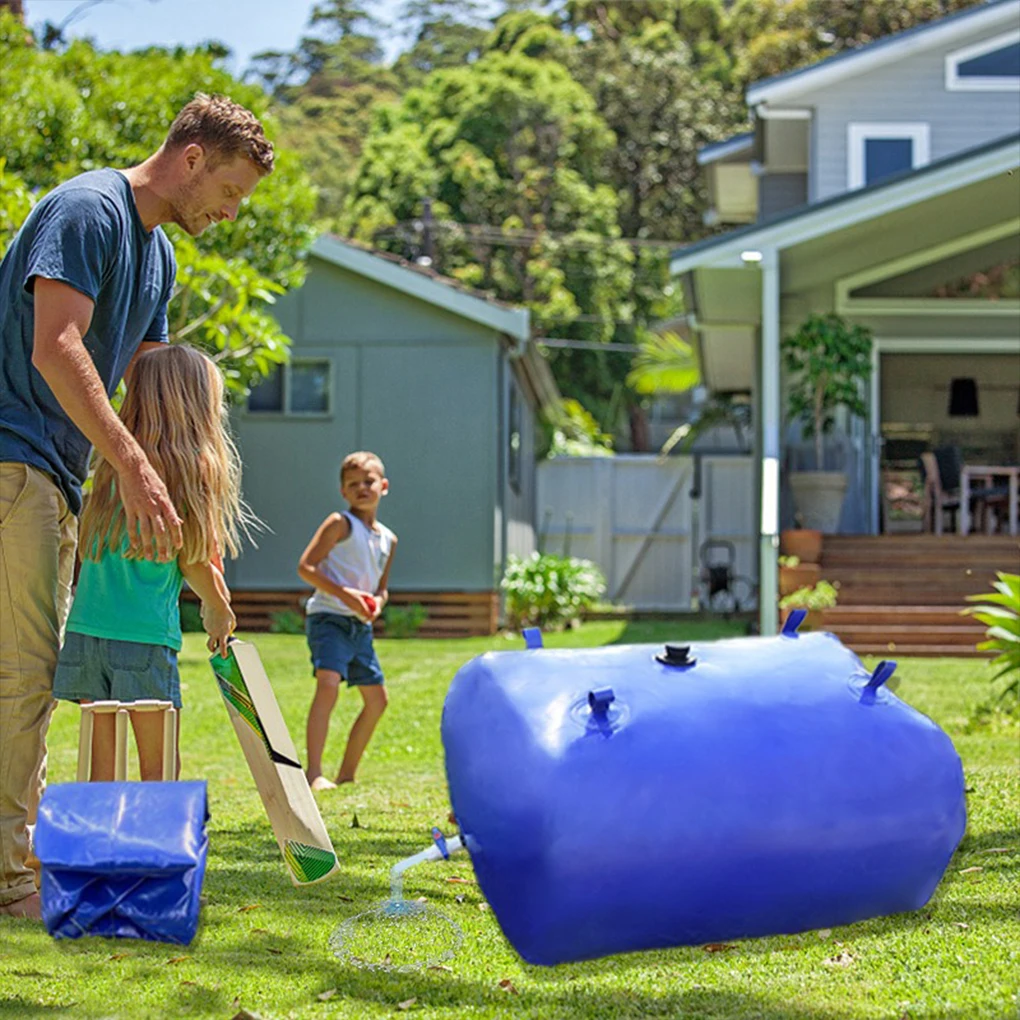 240/110 l Wasserbehälter mit großem Fassungsvermögen – faltbarer tragbarer Wassertankbeutel, fallsicherer Stauraum für Camping- und Gartenarbeit – Detail 1
