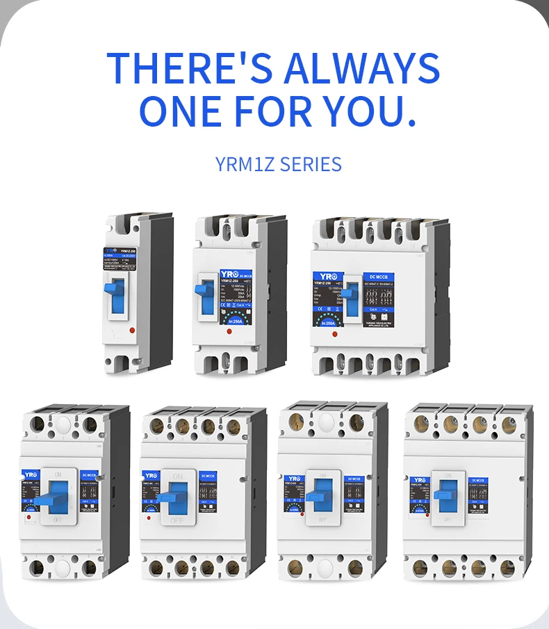 250A DC MCCB Solar Molded Case Circuit Breaker 2P 550V 160A 200A Overload Protec