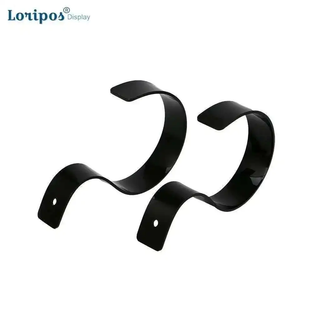 옷장 Oragizer 브래킷에 대 한 의류 상점 벨트 랙에 대 한 20pcs 지우기 블랙 아크릴 벨트 디스플레이 랙 벨트 전시 스탠드 홀더