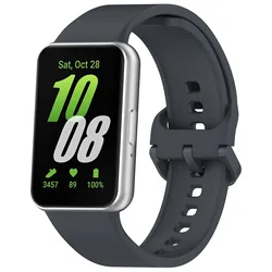 Silicone Sport Strap for Smartwatch - Durable Rubber Bracelet Accessory (Space gary)