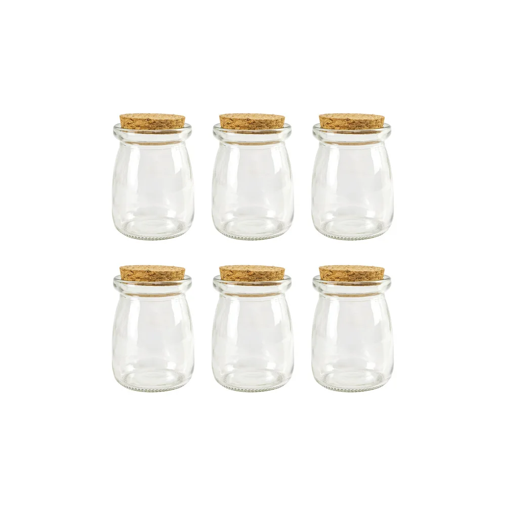 100ml Clear Glass Pudding Bottle Cork Storage Jars Crafts Gifts Exhibits Reusable Hyaline Vitreous Vials 6Pcs a Set 2pcs free shipping european office bathroom handles new simple saloon glass door pulls artificial pink purple crystal clear knob