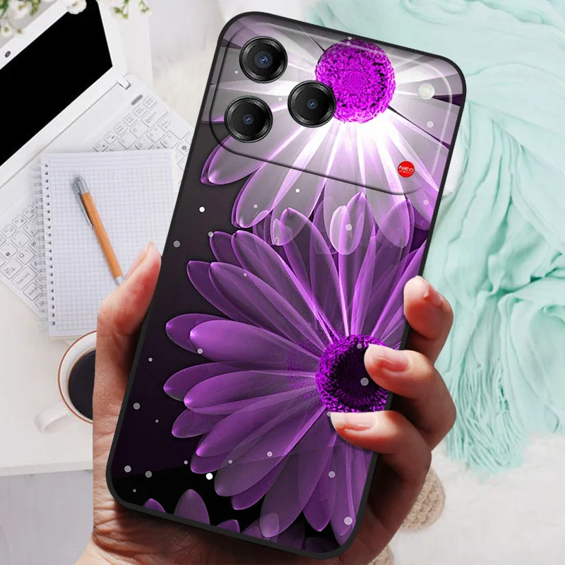 Cat Design Shockproof TPU Silicone Phone Case - Soft Protective Cover with Printing