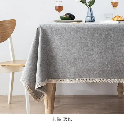 자랑스러운 로즈 코튼 린넨 테이블 천으로 북유럽 차 커피 식탁보 라운드 테이블 커버 라운드 테이블 웨딩 파티 장식