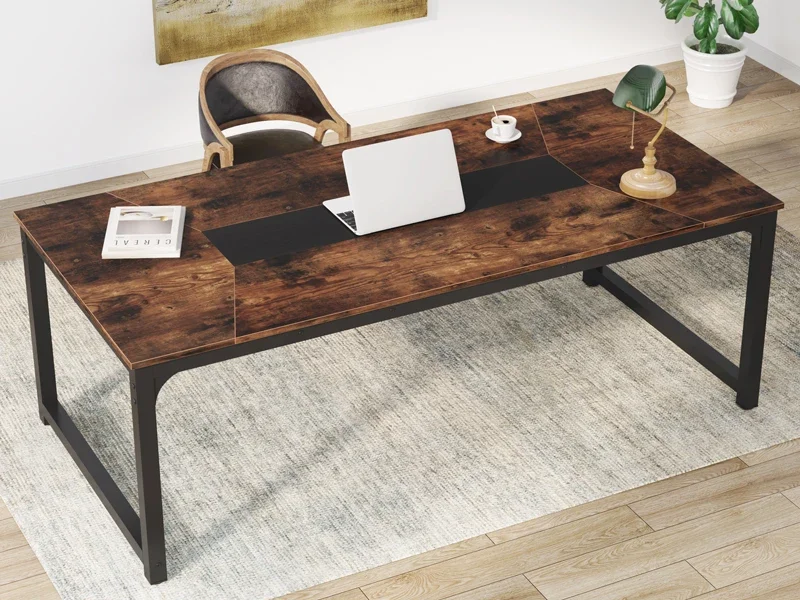 Executive desk in home office setting