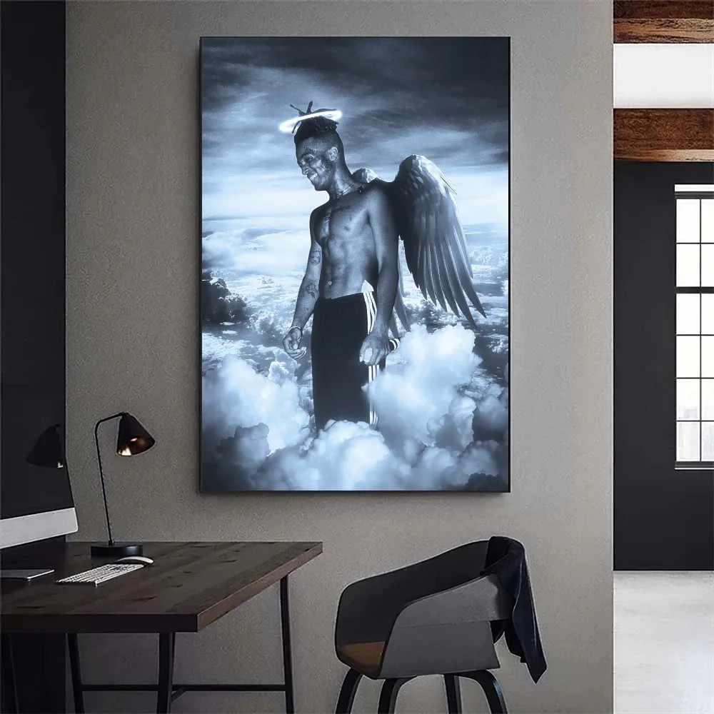 Poster Prints X-XXXTentacions 17 Rapper Poster Gallery Prints Wall Decals Home Decor Decoration Self Adhesive Living Room Sticker