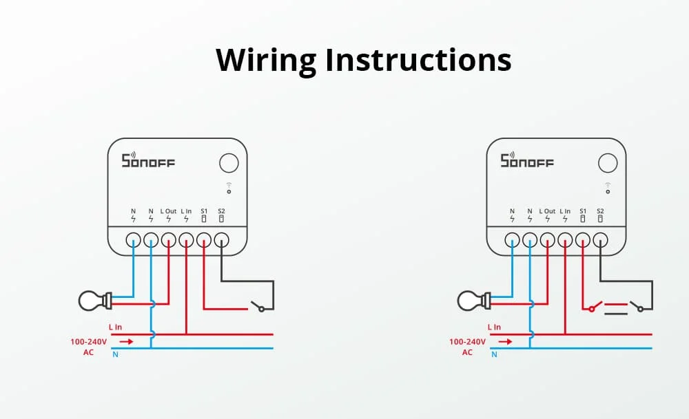 de Controle Remoto Compatível, Interruptor Matter, Via eWelink, Alexa, MiniR4M