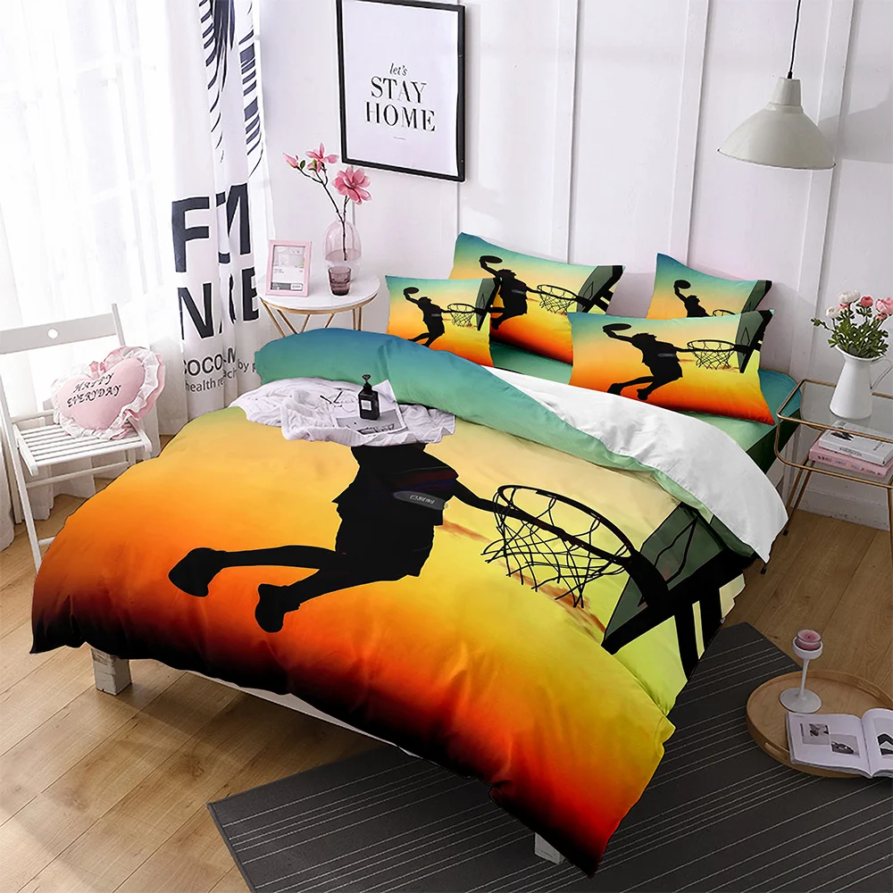 

Комплект постельного белья с пододеяльником для баскетбола