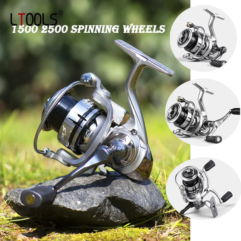 Fishing Reel 1500-2500 Max Drag 10kg Metal Wire Cup Spool Grip