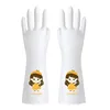 Premium Food Grade Nitrile Gloves for Adults and Kids - Cartoon Design for Kitchen and Household Cleaning 5