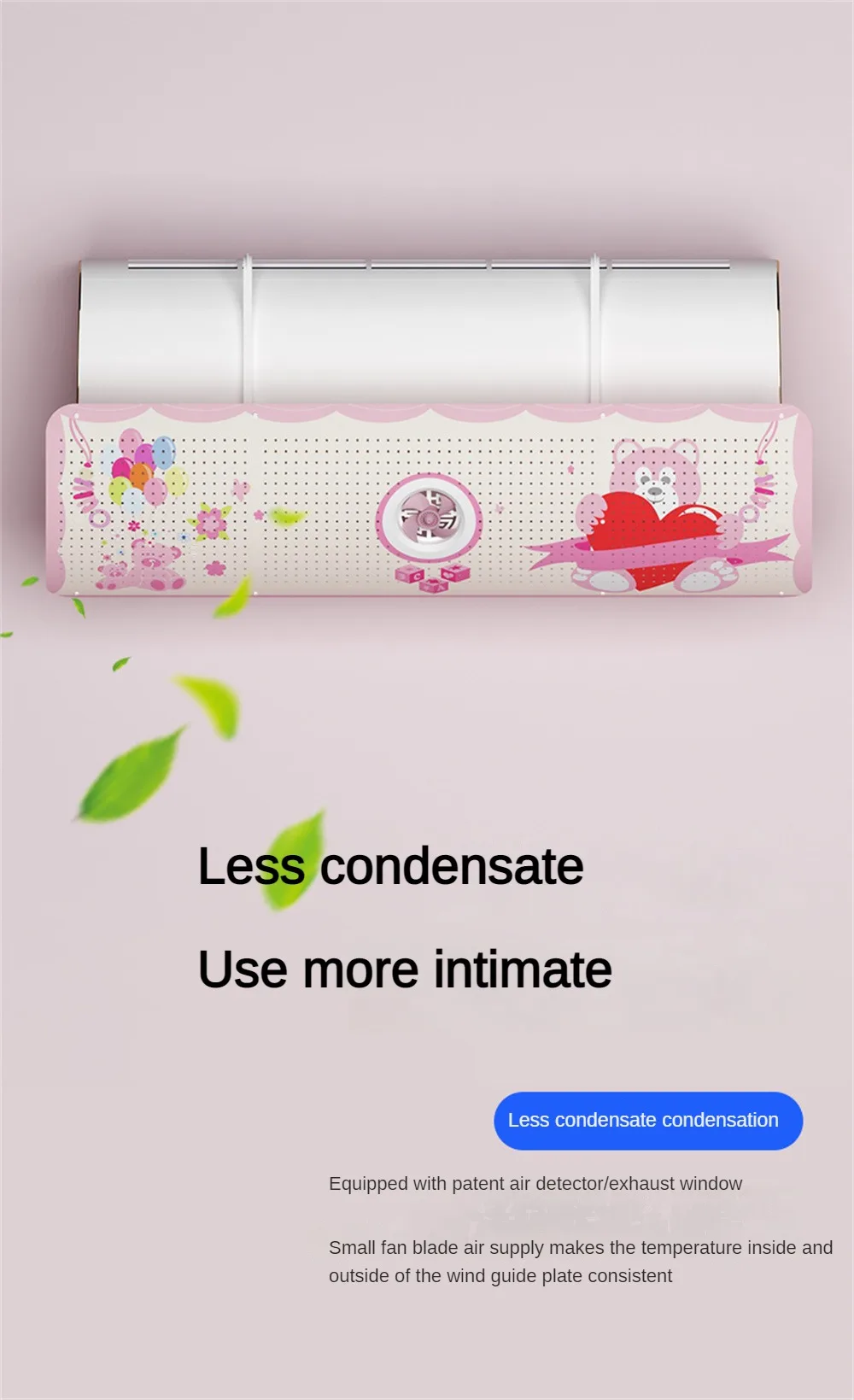 Description Picture 3 of itemAir Conditioner Wind Deflector For Baby Prevents Direct Blowing Cold Air Outlet Cover Adjustable Windshield Panel For Home Offic