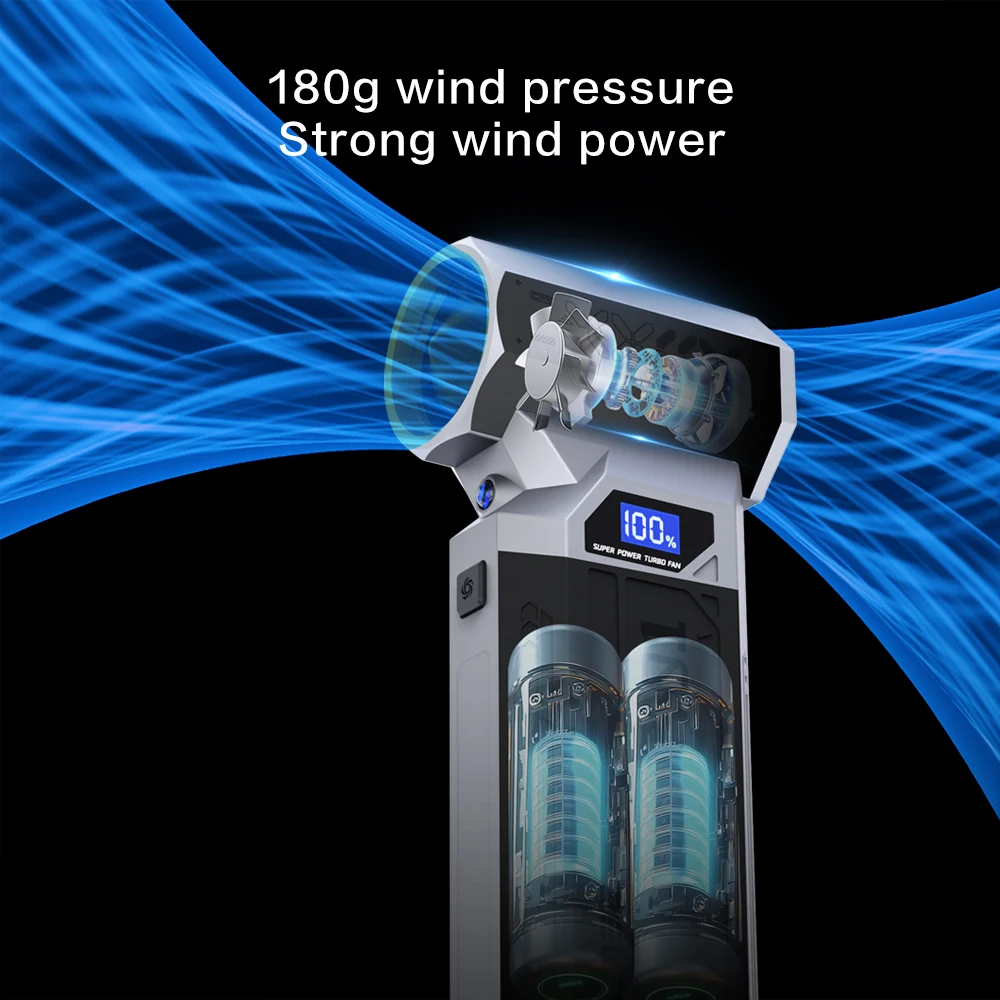 120000RPM Electric Air Turbo Blower Jet Fan Brushless Motor Rechargeable With Type C Portable Dust Cleaner For Keyboard Car