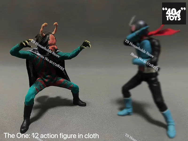 新品未使用　1/12　仮面ライダー　アクションフィギュア　404toys 404toys 1/12 Kamen Rider Anime Spider Male Monster Action Figure