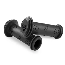 Children's Non-Slip Waterproof Bicycle Handlebar Grips - Rubber Grip Set for Bikes, Tricycles, and Scooters (Black)