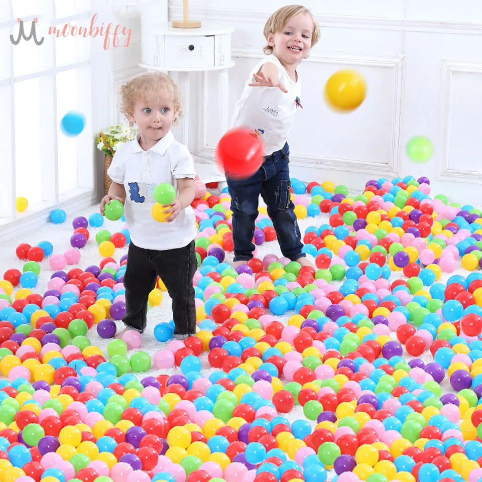 

10pcs Kids Toy Balls Colorful Ocean Ball Soft Plastic Eco-Friendly Water Pool Ocean Wave Ball Pit Toys for Baby Funny Toy