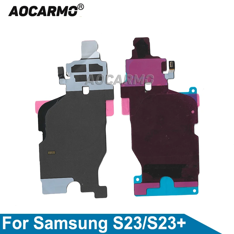 Aocarmo 충전기 무선 충전 코일 NFC 모듈 플렉스 케이블 삼성 갤럭시 S..