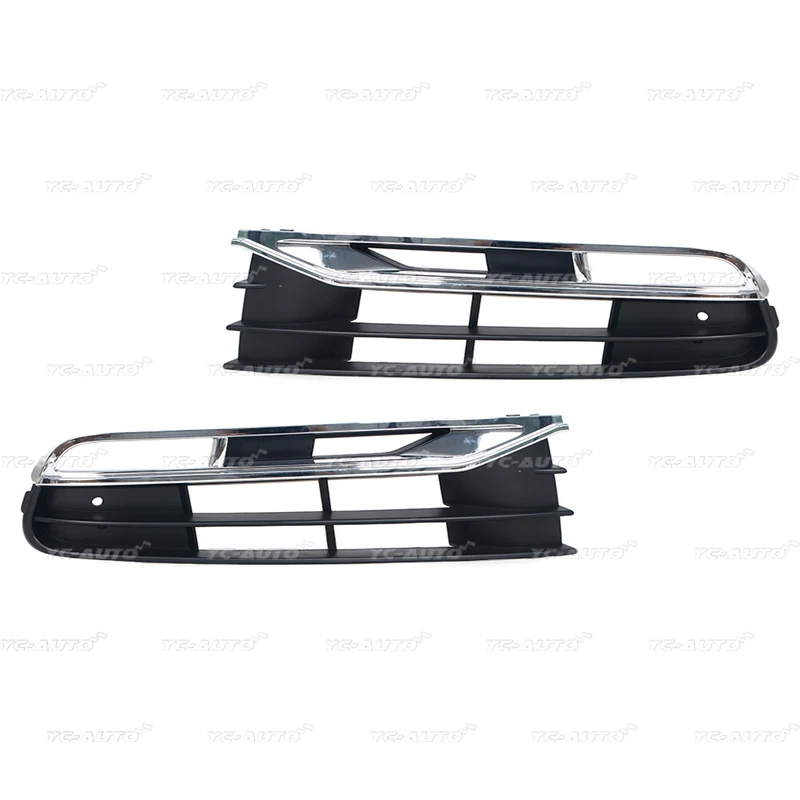 Car Front Bumper Fog Light Lamp Grill For Volkswagen VW Phaeton 2011 2012 2013 3D0853665J 3D0853666J 3D0854661H 3D0854662H car exterior accessories car grill mesh