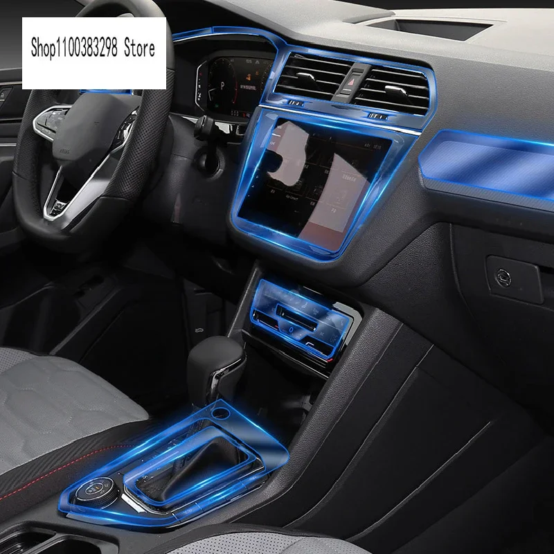 Car Interior Center Console Invisible For Volkswagen Tiguan X 2021 Car ...
