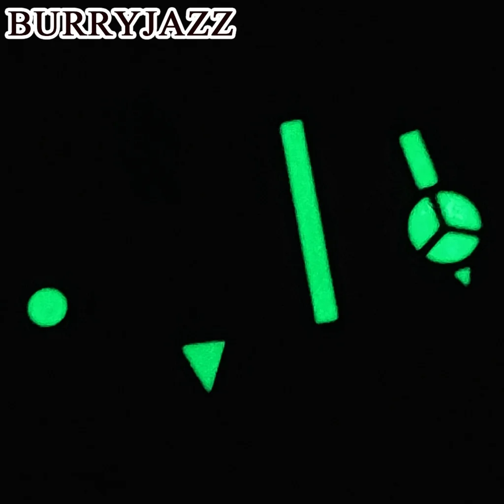 BURRYJAZZ NH34 GMT Watch Hands Silver Blue Red Purple Green Black Rose Gold Hands Green Luminous watch accessories