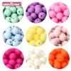 20/50/100/500Pcs 12mm BABY Silicone Beads Round Pacifier Clips Nipple Holder Beads Teether Teething Toys Food Grade BPA Free 1