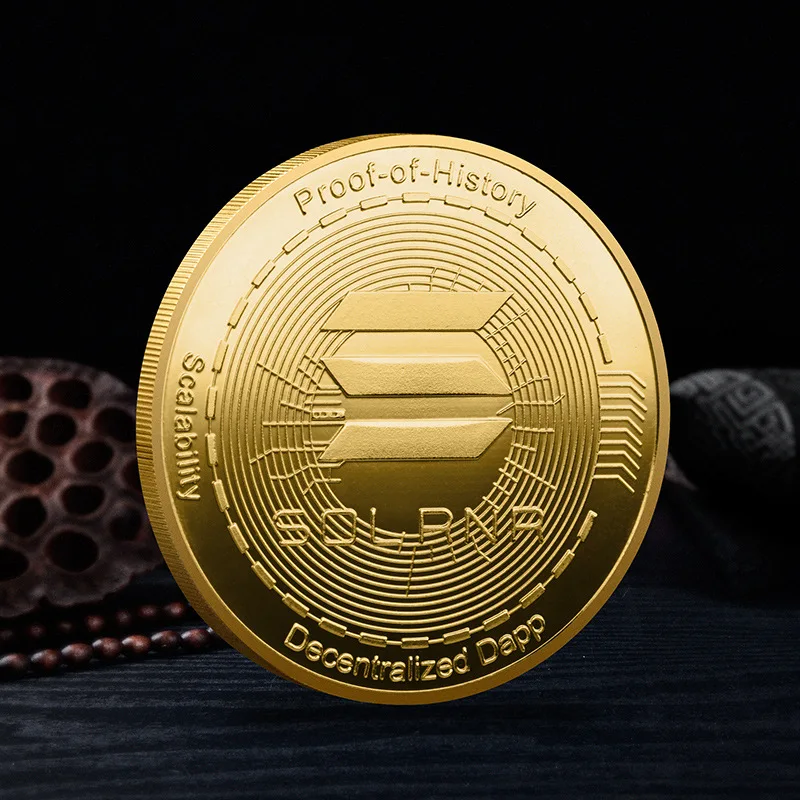 Premium Souvenir Physical Metal Crypto Currency Coin Collection with Protective Case