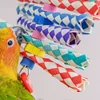 Parrot Bite Soothing Toy Handmade Wooden Finger Cover Colorful Woven Tube Toy Accessories Birdcage Accessories 1