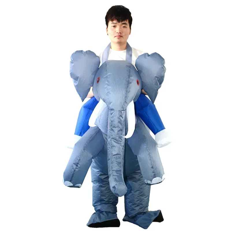 

Elephant Inflatable Suit Party Carnival Cosplay Costume Halloween Blow Up Suit Animal Mascot for Women Men Kid Purim Xmas Gifts