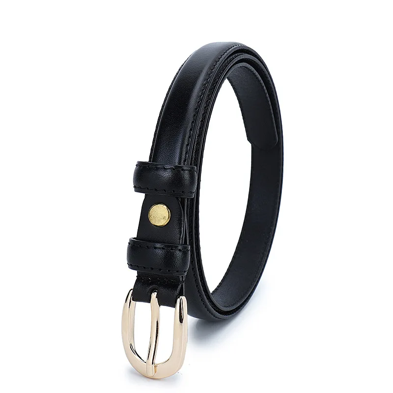 

GenuineLeather Women Thin Belt High Quality