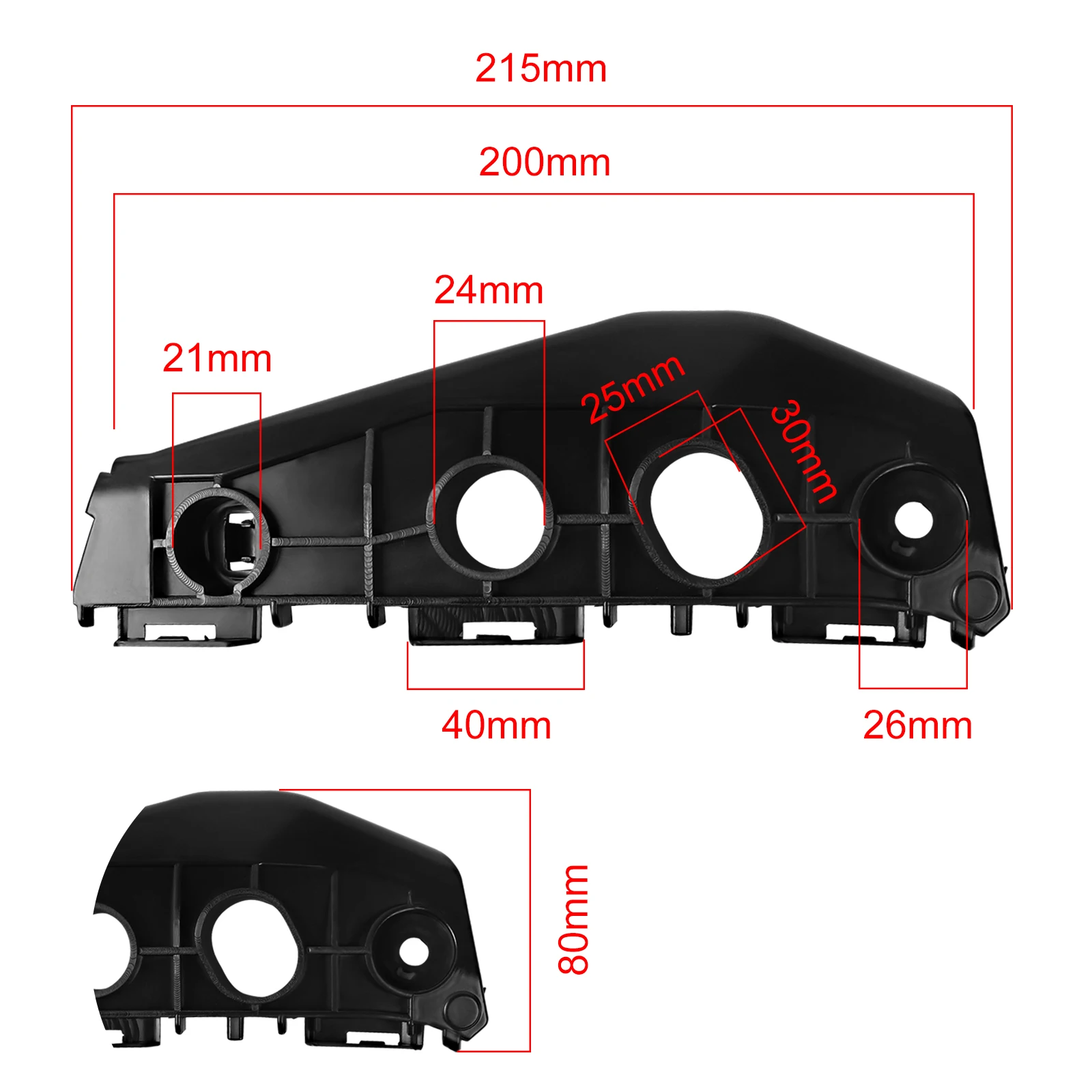 Staffa di supporto paraurti anteriore sinistro destro per accessori auto Toyota Corolla staffe paraurti supporto di supporto di rinforzo - Image 6