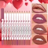12 color lipliner waterproof, sweat resistant, non staining cup nude lipstick pen set Valentine's Day gift 3
