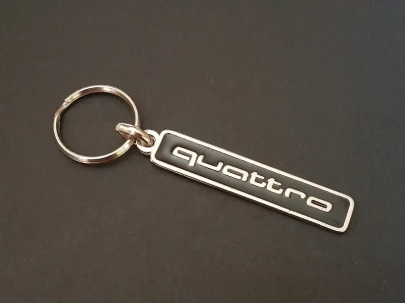 Keychain Key Ring For Audi Quattro, Tt Rs S3 S4 S5 S6 S8 A1 A3 A4 A5