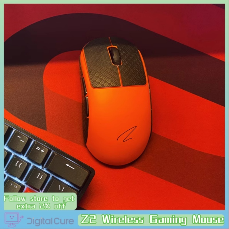 New Zaopin Z2 Wireless Gaming Mouse 26000dpi 2.4ghz Bluetooth Paw3395 4k E-Sports Mouse Ergonomic New Rechargeable Mouse