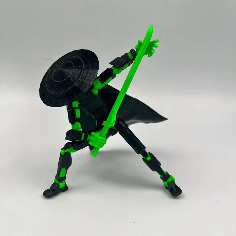 T13 Action Figure Assemble Toy Set - 13 3D Printed, Multi-jointed & Movable Pieces for Kids' Gaming - 5